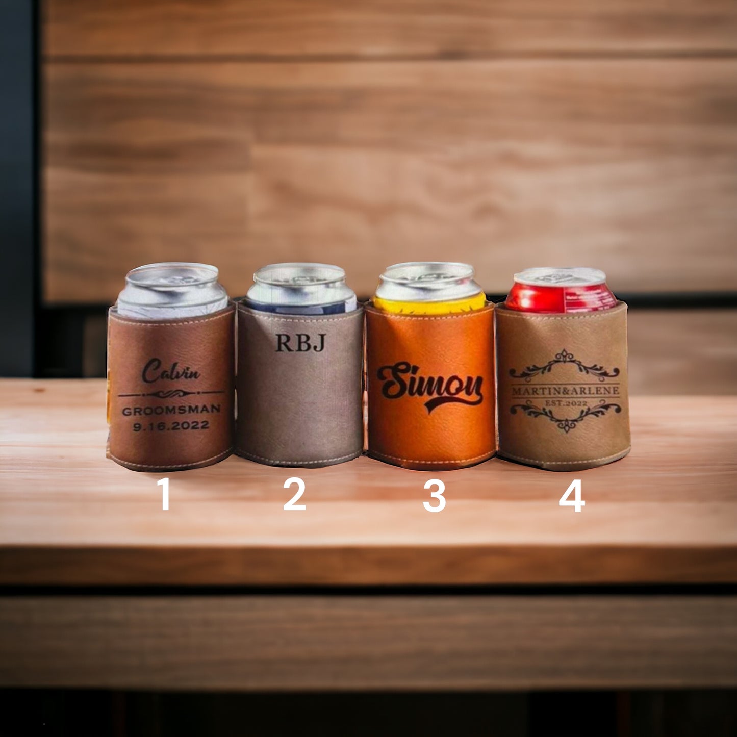 Laserable Leatherette Koozie