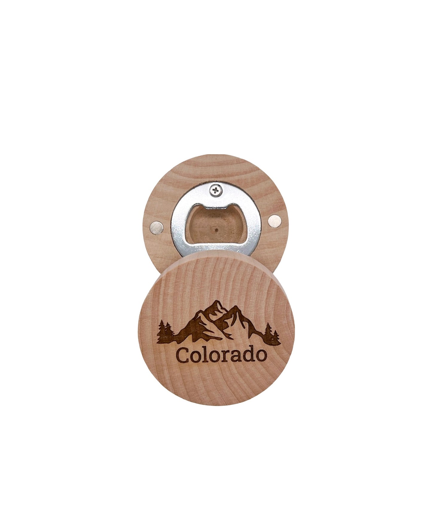 Oops Magnetic Wood Bottle Opener