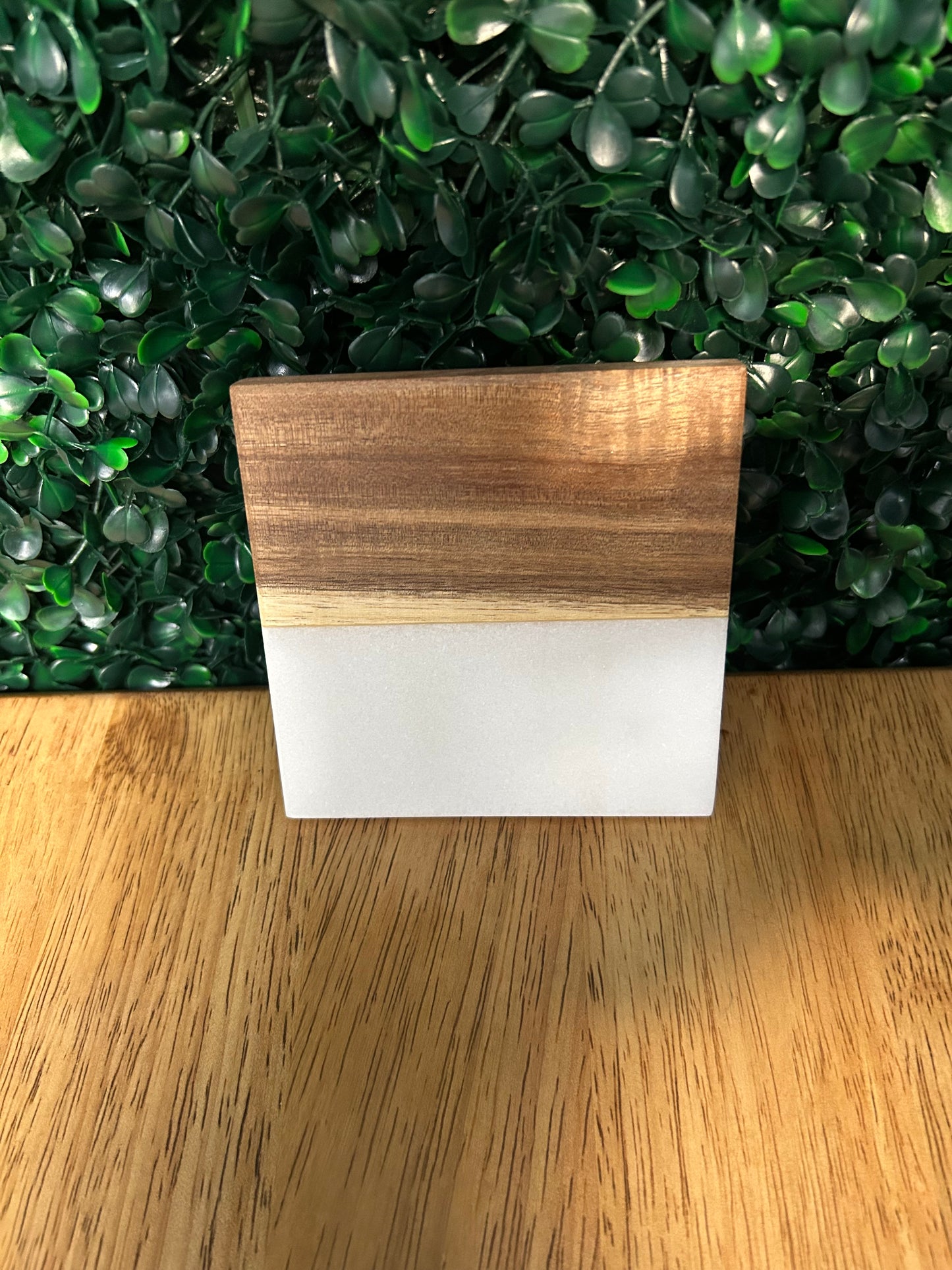 Marble and Wood Coaster