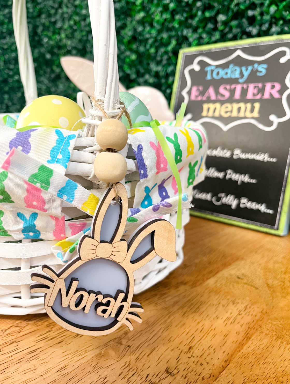 Personalized Easter Basket Name Tag