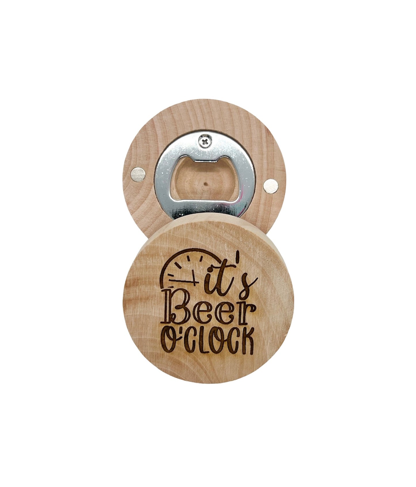 Oops Magnetic Wood Bottle Opener
