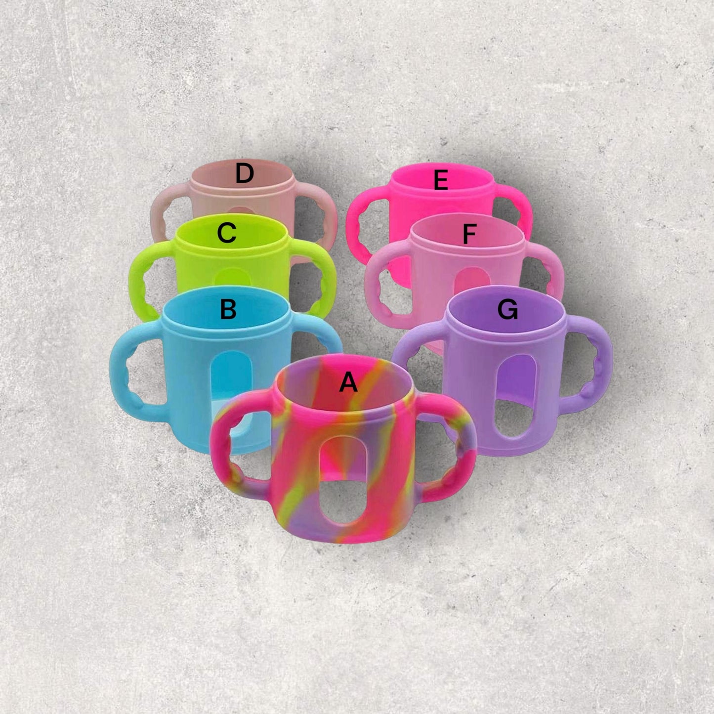 Silicone Bottle Sleeve with Handles