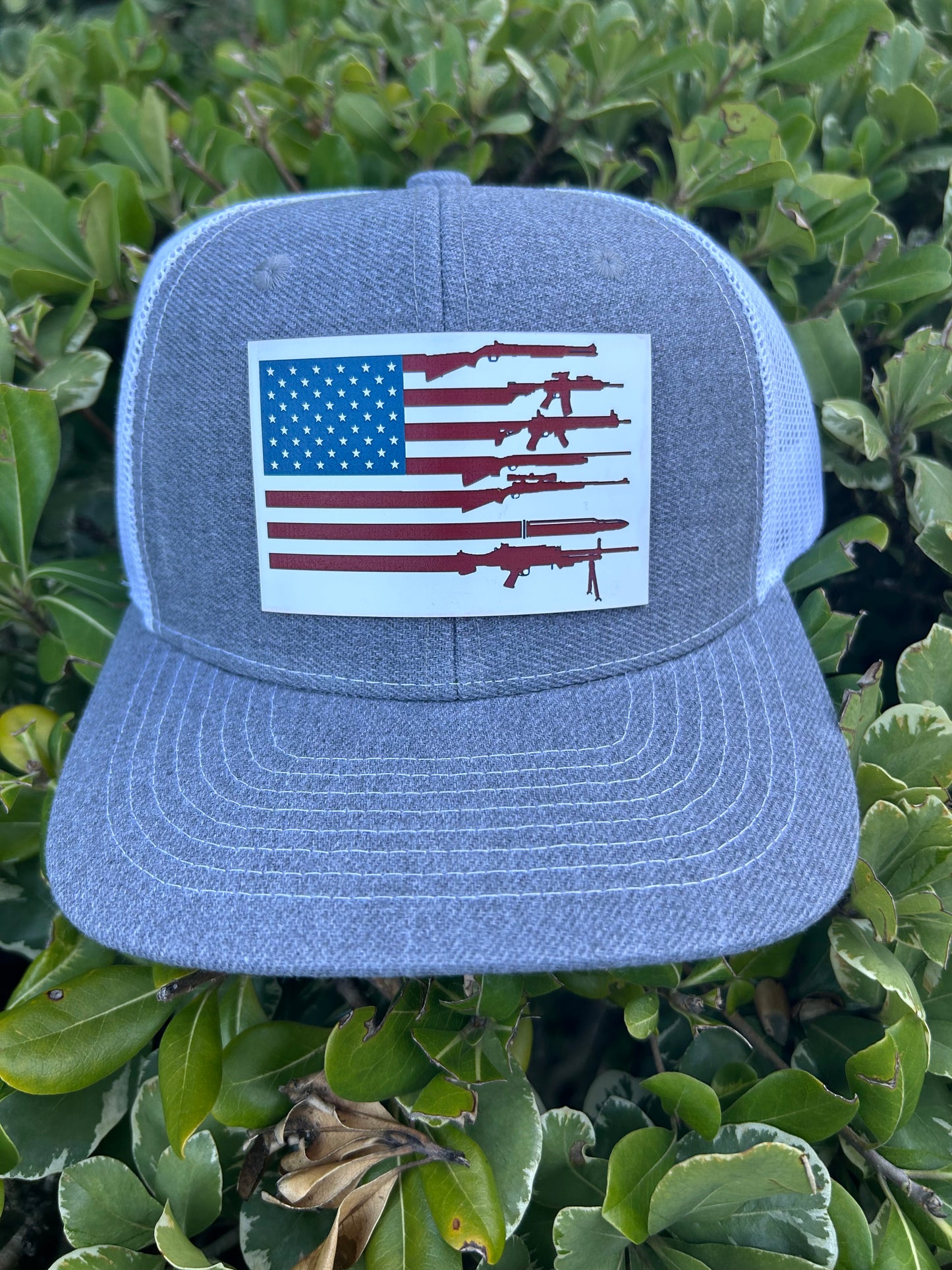 Adult Snapback Hat with Premium Red/White/Blue Patch