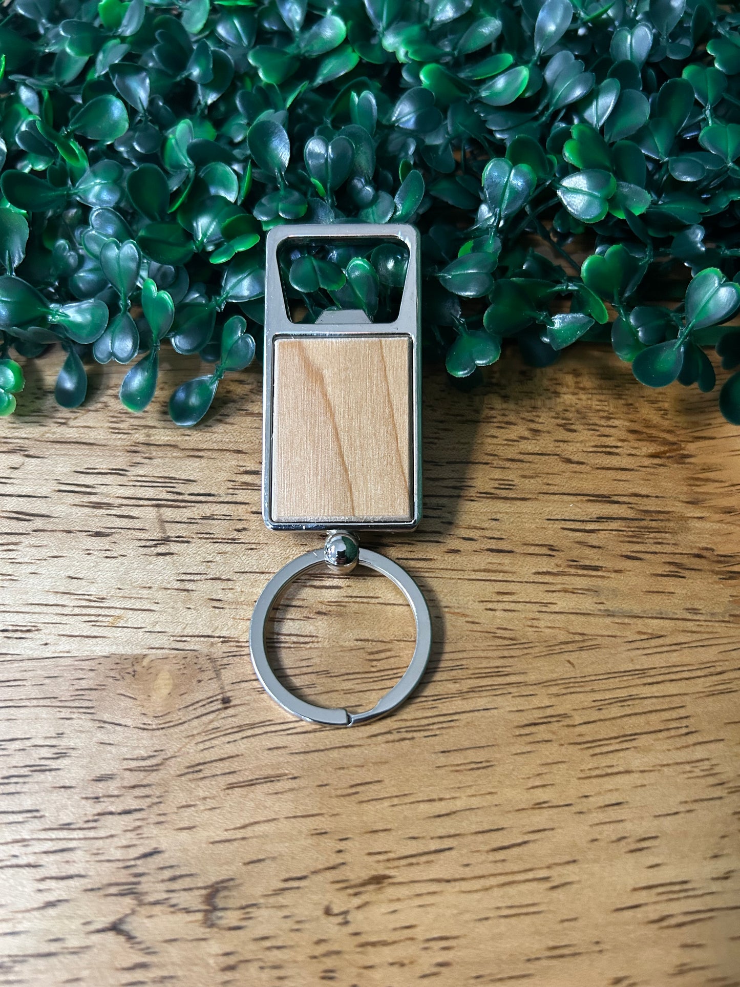 Wood Bottle Opener Keychain