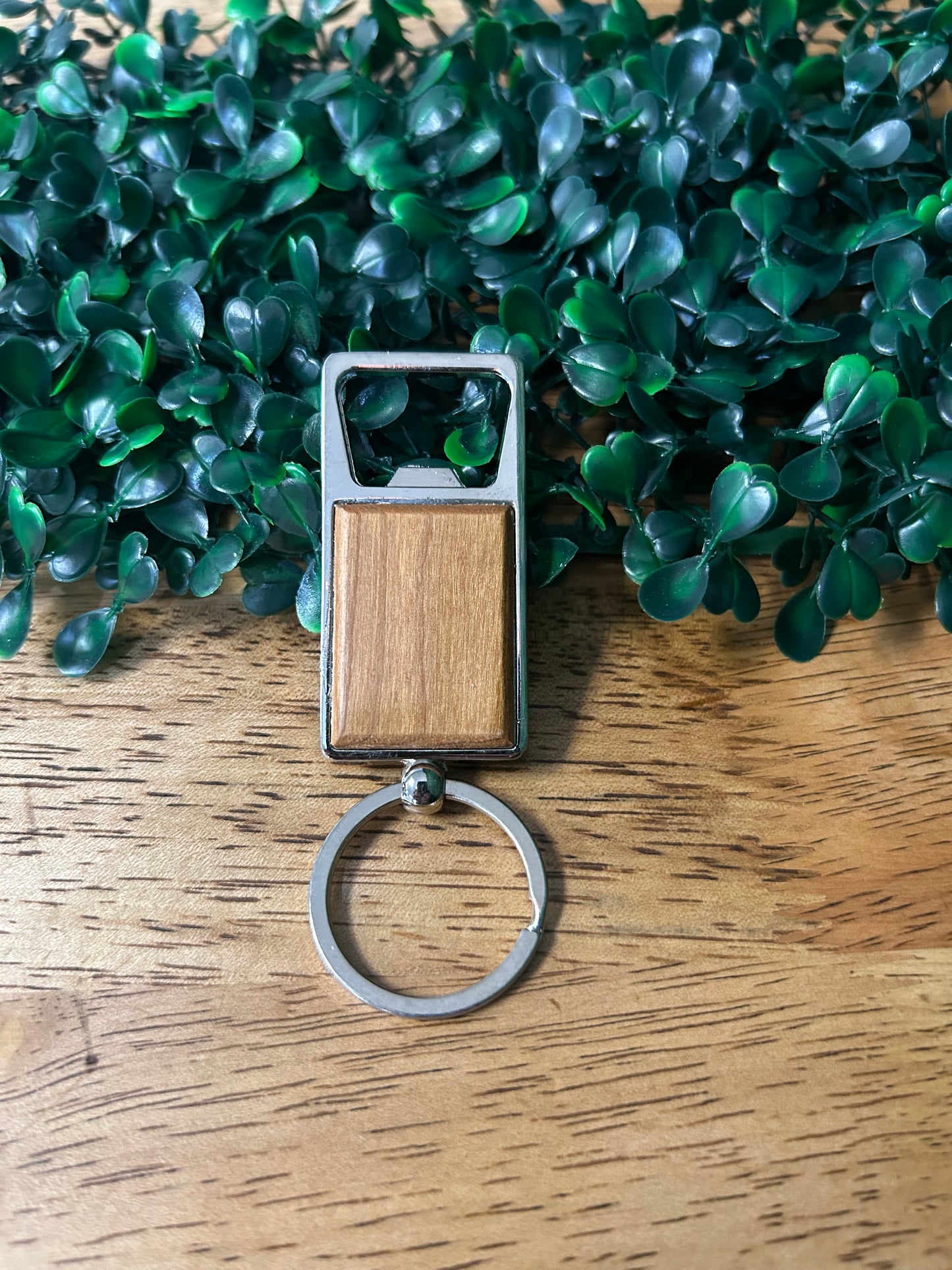 Wood Bottle Opener Keychain