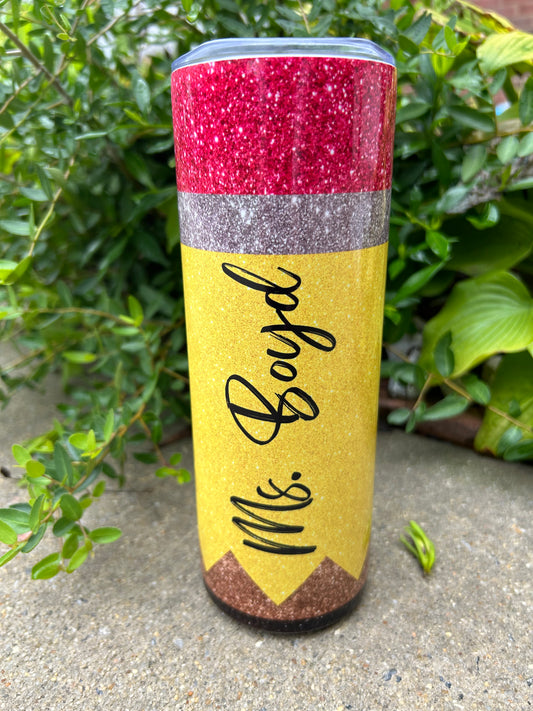 Personalized Pencil Tumbler