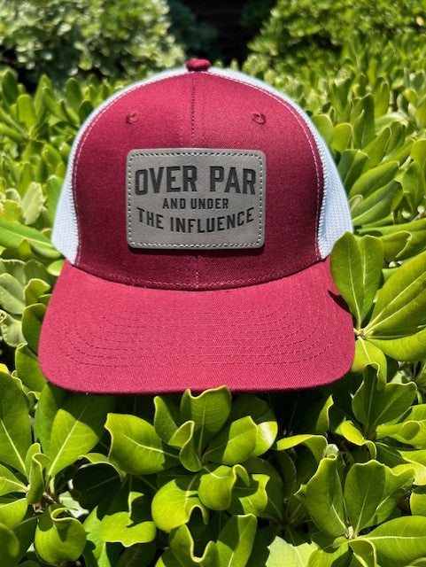 Adult Red Wine/White Snapback Hat with Gray OP UI Patch