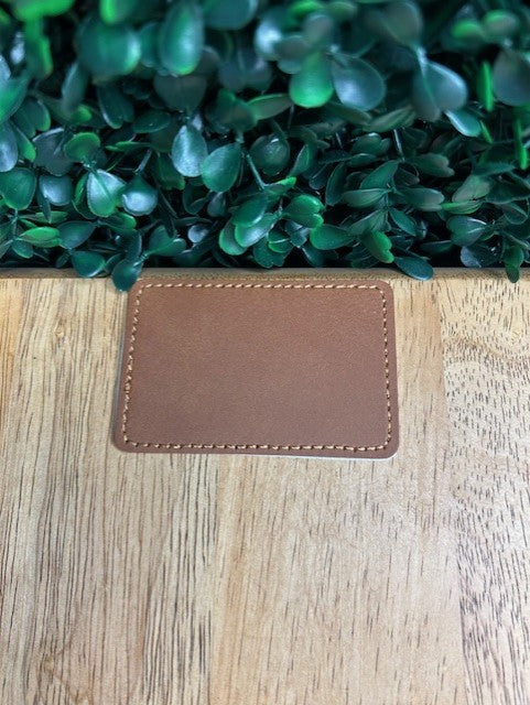 Blank Laserable Leatherette Patch for Adult Hats